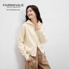 Mark Fairwhale Women's Lapel Double Zipper Knit Cardigan