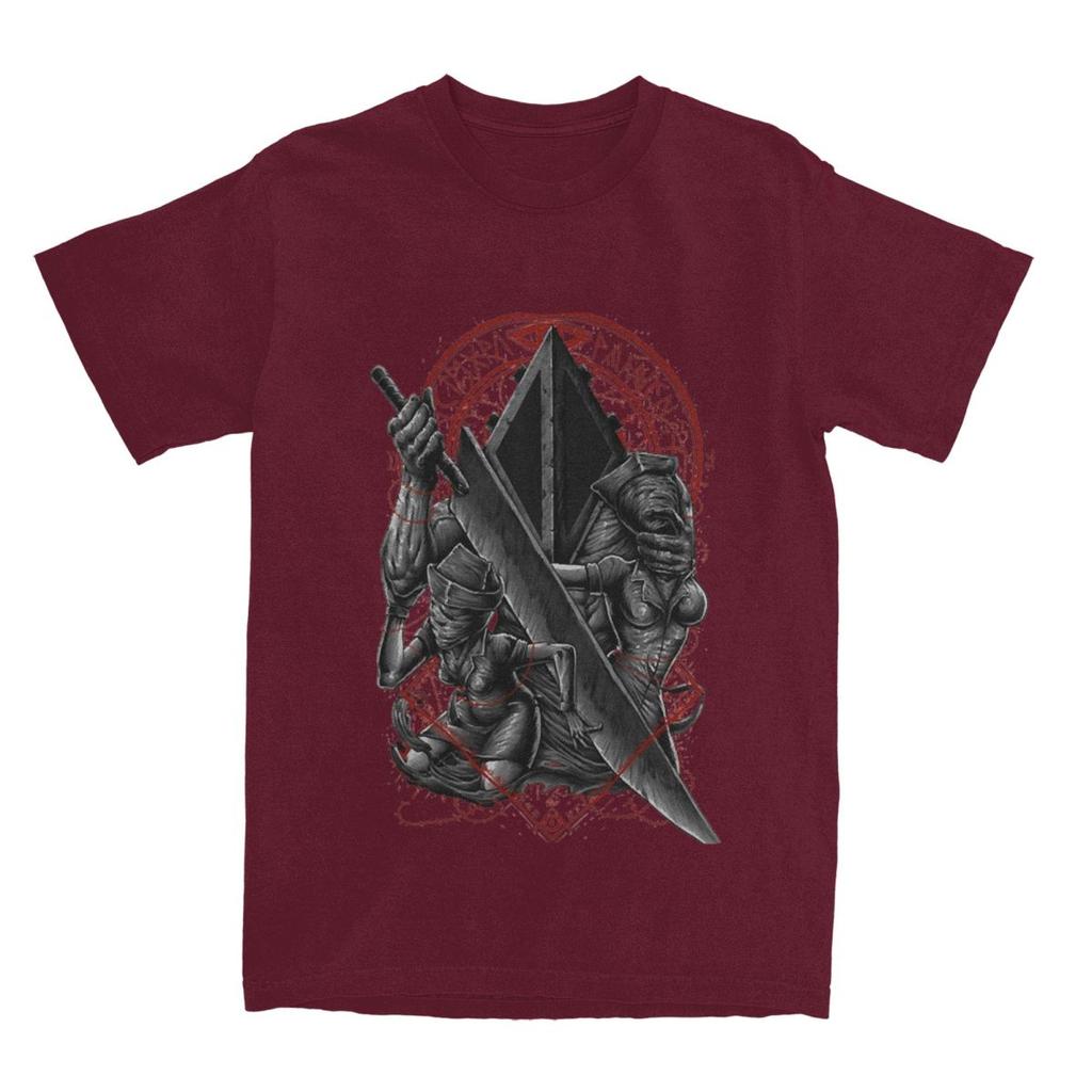 Silent Hill Horror Pyramid Head T Shirt Summer Game Street Style TShirts Cotton Hipster Tshirt For Mens Short Sleeve Tees
