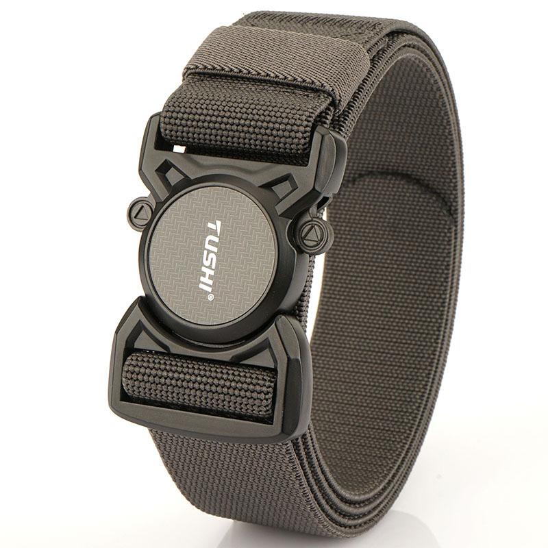 Nový taktický elastický opasek s rychloupínací sponou, ležérní pracovní opasek pro venkovní trénink, pánský opasek