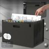 13Slot A4 Accordion File Folder, Large Capacity Desktop Organizer Black