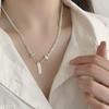 Korean Style Retro Pearl Necklace: Women's Multi-Layer Asymmetrical Clavicle Chain with OT Buckle