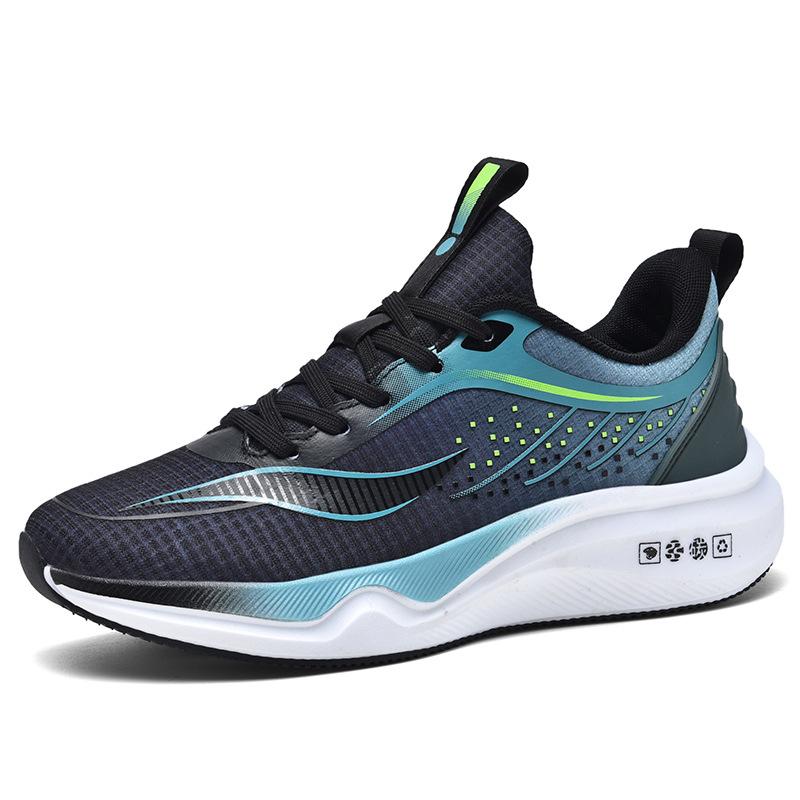 Cross unexpectedly large size new cushioning rebound light running shoes mesh breathable fashion gradual change trendy men shoes wholesale