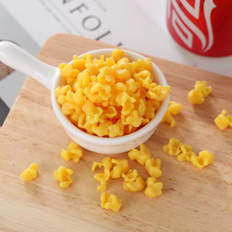 PVC Simulation Parts Realistic Popcorn Slime Crystal Mud Filling DIY Edible Toy Decoration Accessories  100g/lot
