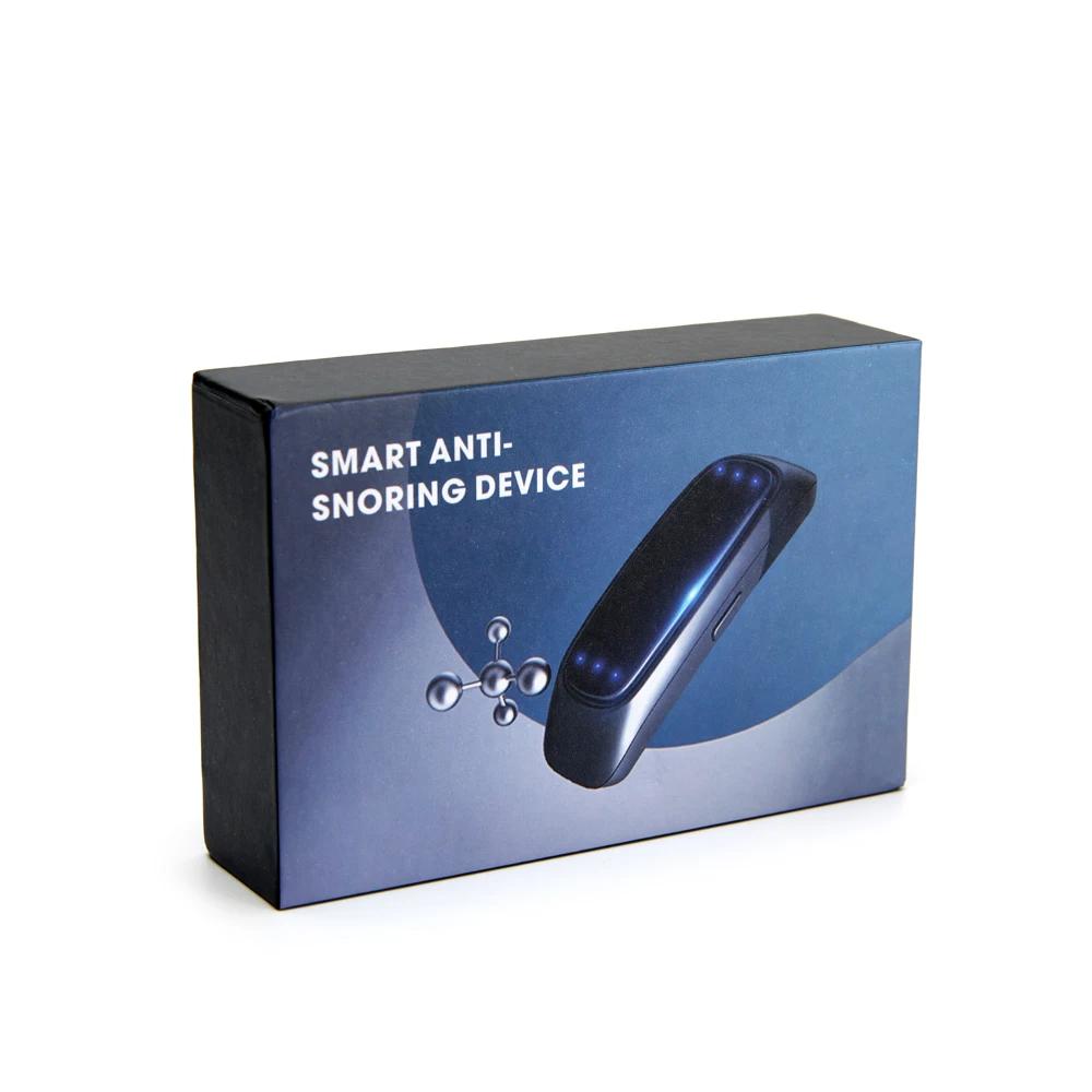 EMS Pulse Stop Schnarchen Tragbares, bequemes Schlafen Gut Stop Schnarchen Gesundheitsfürsorge Schlafapnoe-Hilfe USB Smart Anti-Schnarch-Gerät