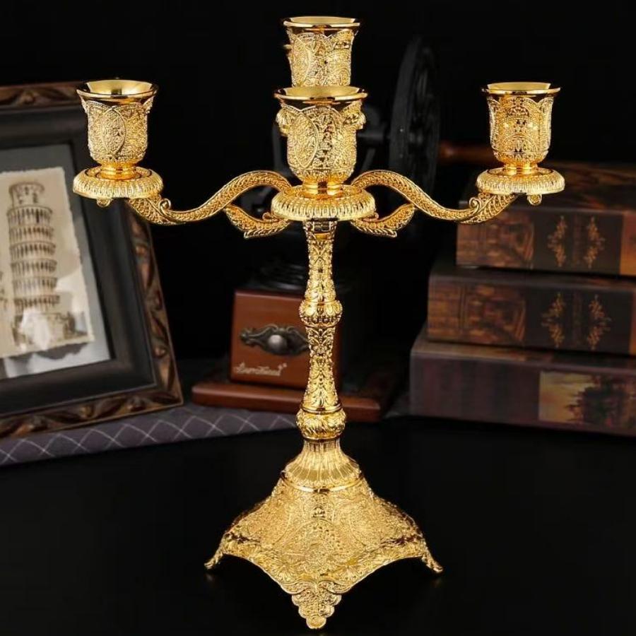 European Style Five-Head Candlestick Wedding Table Decoration Candelabra Holder For Dinner Hotel Home Lighting Decor Pieces