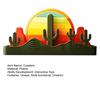 Sundowner Coaster Set with Cactus Toothpick Holder Mountain Salt & Pepper Shakers And Sun Bottle Opener Desert-Themed Table Decor for Party
