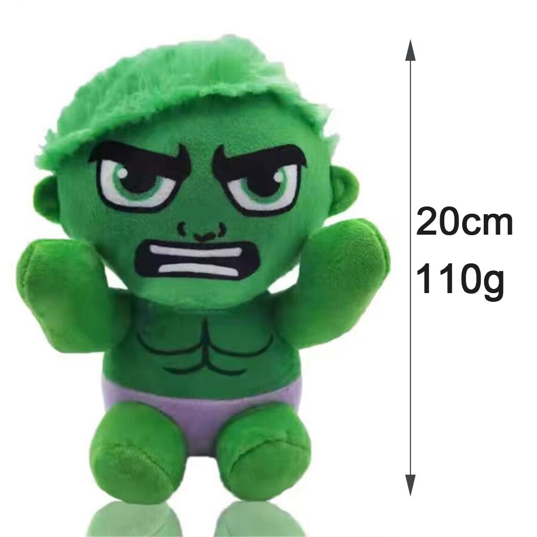 

20см Плюшевая игрушка Marvel Мстители Человек-паук Капитан Америка Железный человек Халк Черная Пантера Грут Мультяшная Милая Плюшевая Кукла Детские Подарки 20cm