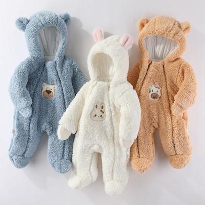 Tutina Invernale in Cotone Spesso per Neonati e Bambini Piccoli e Set con Fascia
