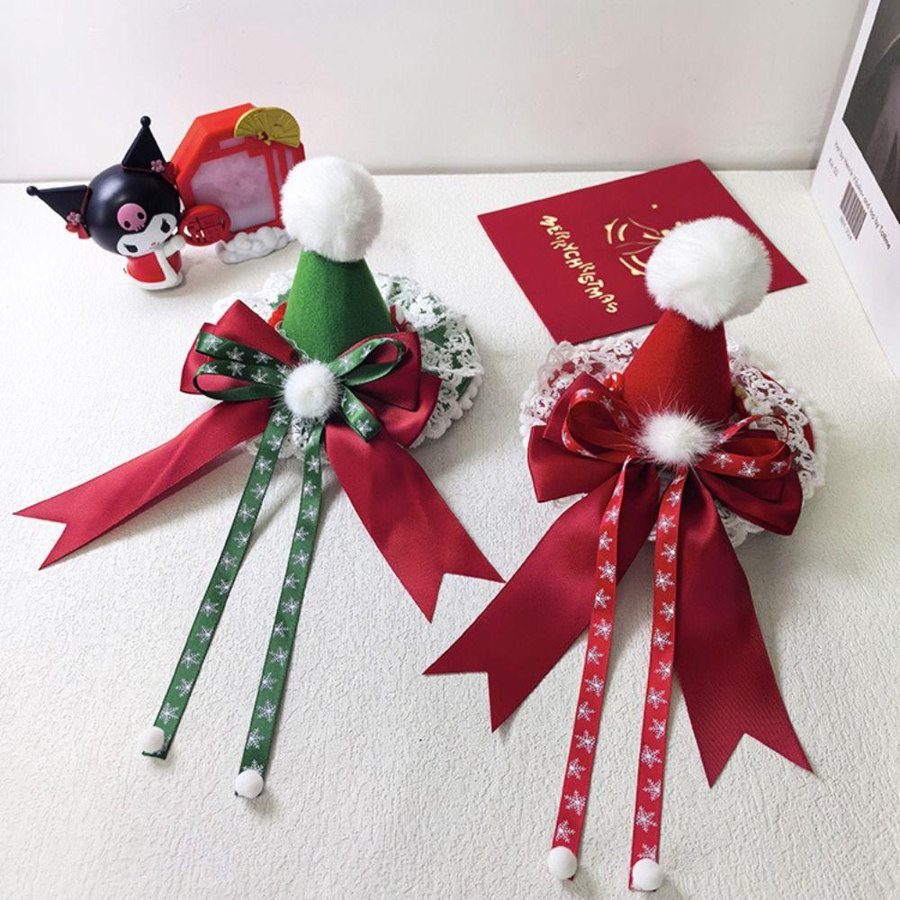 Frohe Weihnachten Deko Kinder Weihnachts Haarspange Schleife Weihnachtsmütze Stirnband Kinder