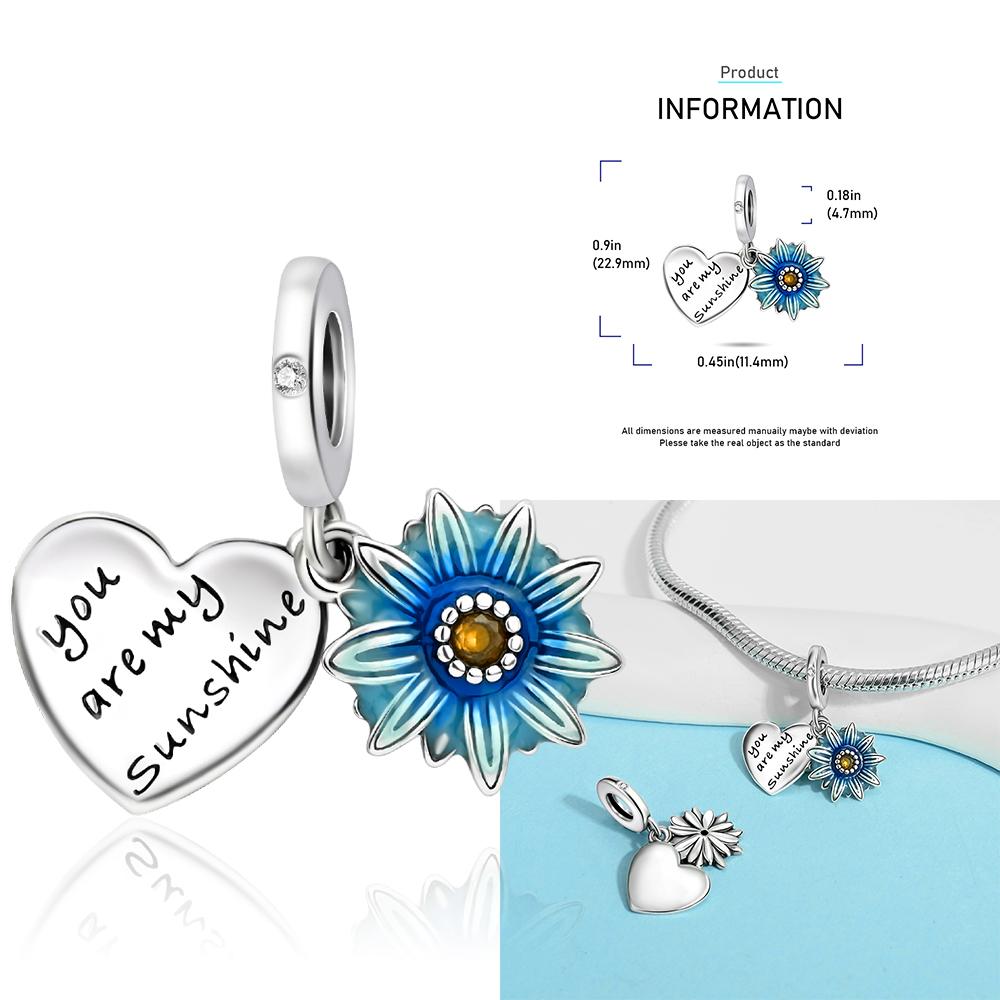 Copper Firefly Charm Love Mom Sea Turtle Beads Angel Wings Charms For Diy Original Bracelet Family Sister Jewelry