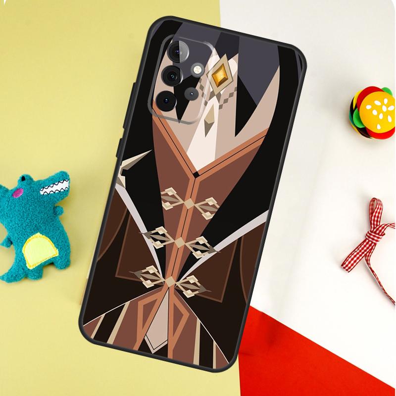 Zhongli Genshin Impact For Samsung Galaxy A55 A35 A15 A54 A34 A14 A53 A33 A13 A05 A06 A16 A22 A32 A52 Phone Case