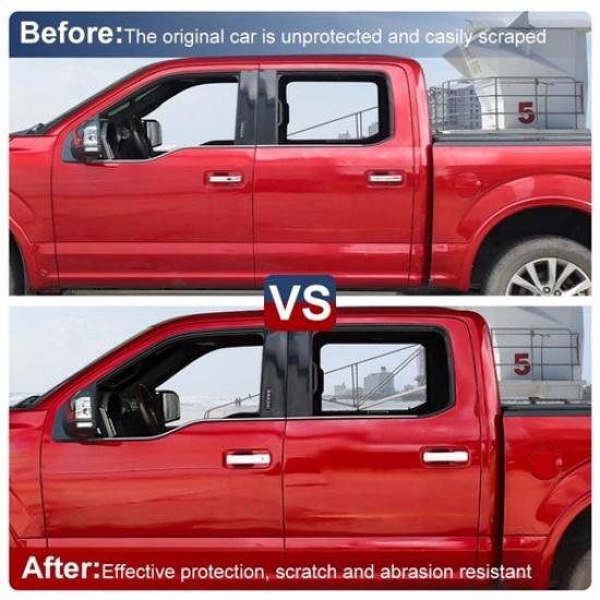 Weißes Auto-Türgriff-Abdeckungs-Zierleisten-Schalen-Kappen-Schutz-Kit für Ford F150 2015-