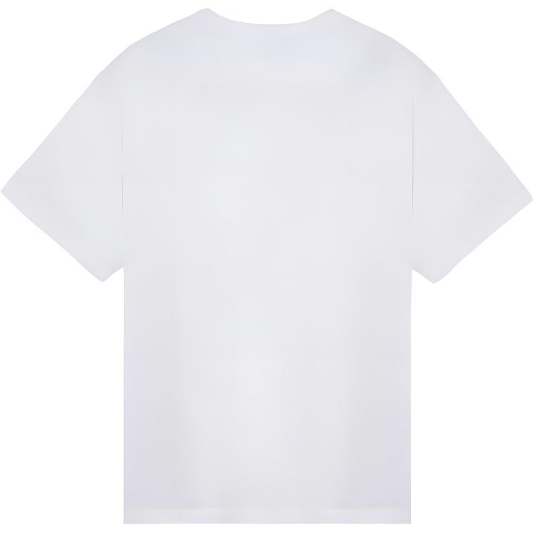 Stone Island Solid Color Crew Neck Pullover Short Sleeve T-Shirt Men Tops White 791520444-V0001