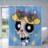 Shower Powerpuffs Girlss Curtain Waterproof Polyester Fabric Paint Colorful Bath Curtains Home Bathroom Decor Curtain With Hook