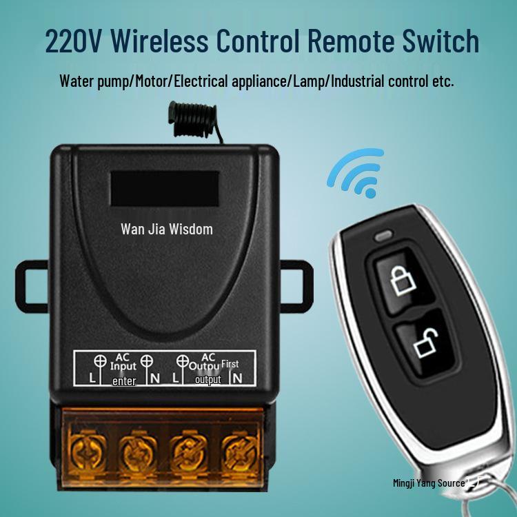 220V 30A Hochleistungs-Funkfernbedienungsschalter für Wasserpumpen und Lichter