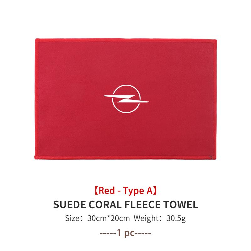Car Wash Microfiber Towel Auto Emblem Cleaning Drying Rag Cloth For Opel Corsa Mokka Astra Cascada Adam Insignia Meriva Vectra