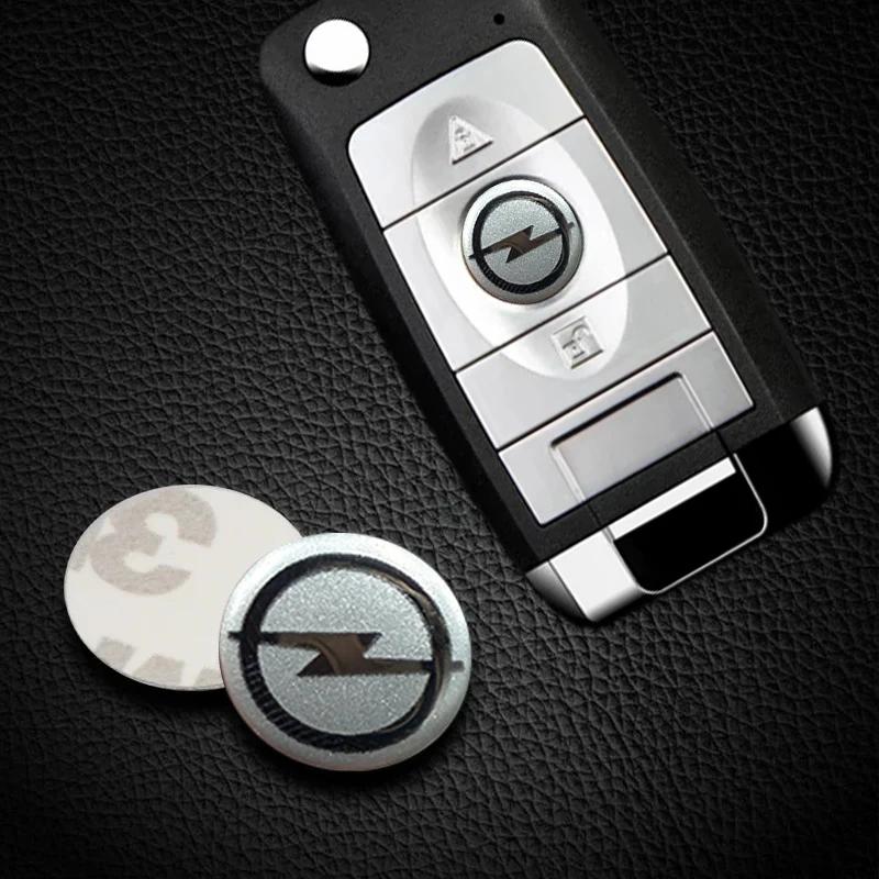 New Metal 14mm Opel Car Remote Key Fob Emblem Badge Radio Button Sticker Replacement for Astra Mokka Insignia Zafira Corsa Tigra