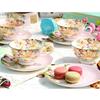 HANDUNYOU Blue Enchantress Coffee Cup & Saucer Set