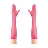 Long Rhinestone Fishnet Gloves for Women Sparkly Mesh Elbow Length Gloves for Rave Party Halloween Wedding Costume Accessories