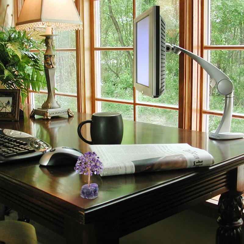 Crystal Tree Real Amethyst Stones Feng Shui Life Tree Amethyst Life Tree To Manifest Your Dreams Wrapped With Copper Wire