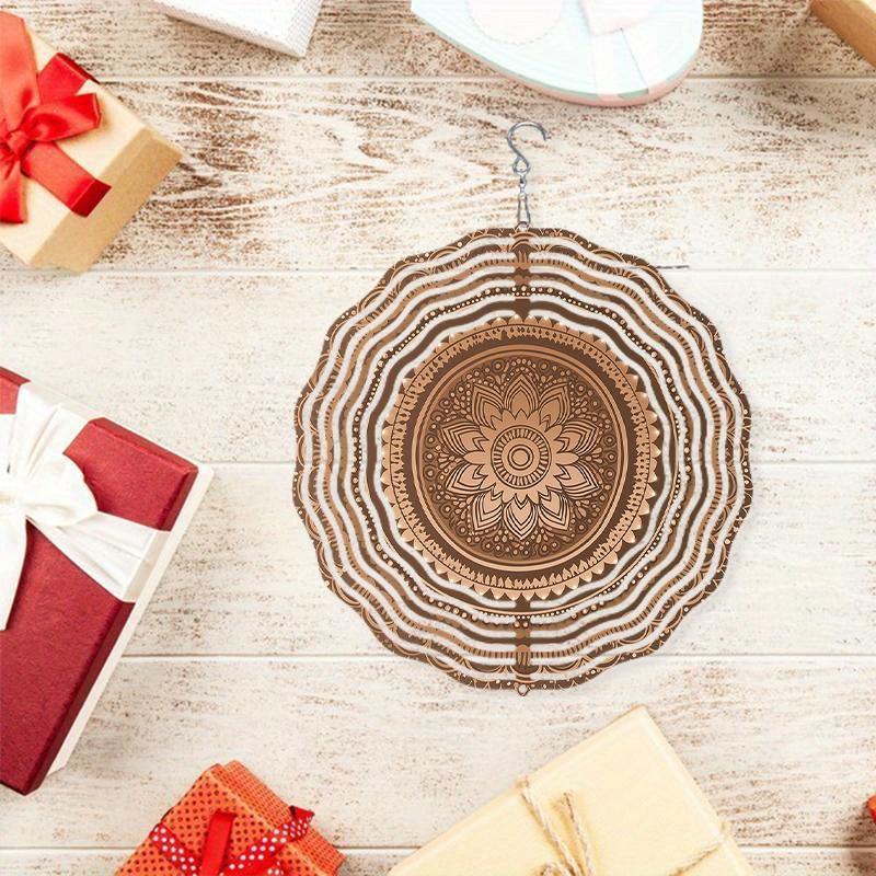 10 Inch Hanging Wind Spinner with 360 Degree Hook for Balcony Garden Decor Spring Summer Outdoor DecorationMetal Wind Chimes for Home Decor