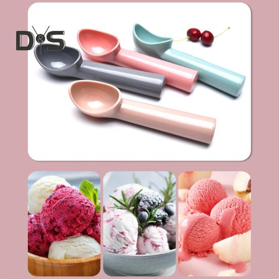 1 Set Food Grade Ice Cream Scoop Cold Resistant Plastic Watermelon Fruit Ball Spoon Dessert Scoop