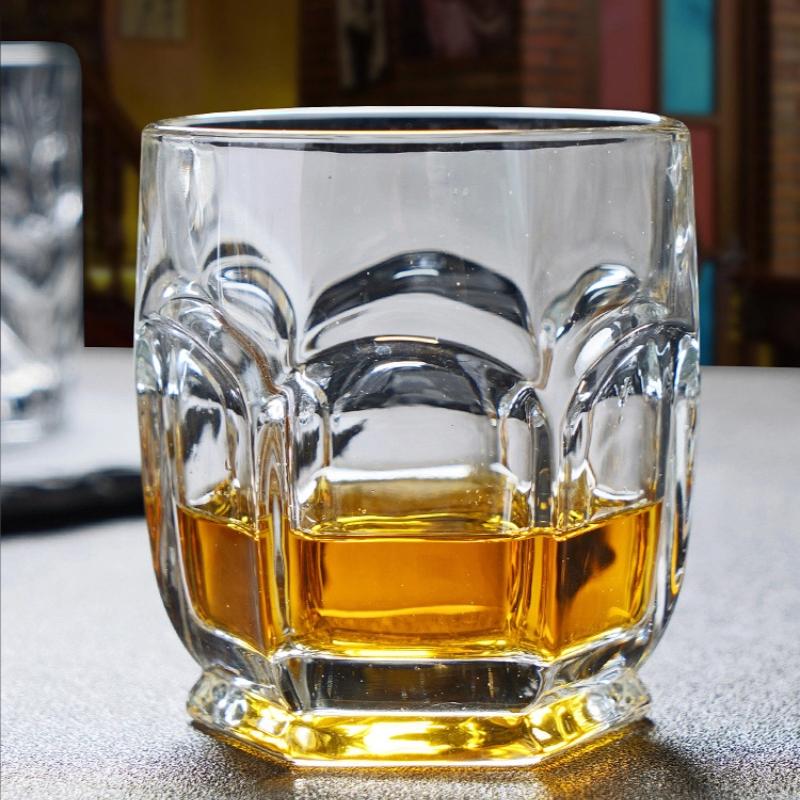Křišťálová sklenice na whisky – Vintage tumbler na Scotch, Bourbon, Koňak, Vodku, Gin, pro domácí bar