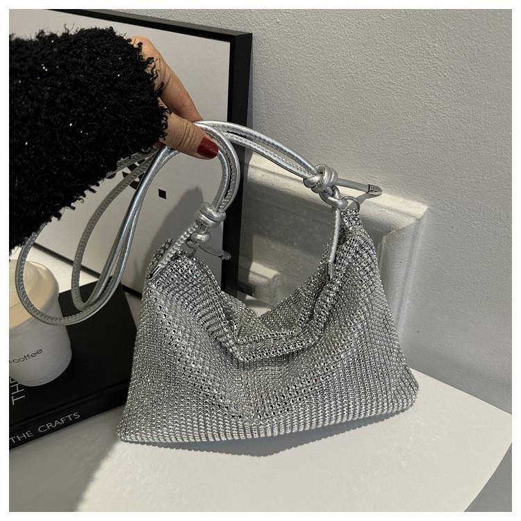 Fresh Fashionable Shiny Sweet Handbag For Women 2024 Spring New Tote Shoulder Bag