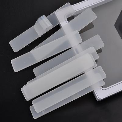 10/20Pcs Clear Acrylic Rectangle Strips For Applying Microblading Anesthesia Cream Applicator Strips Accessory Supplies