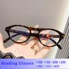 Vintage Optical Reading Glasses Women Men 2026 New Anti-Blue Light Prescription Eyeglasses Frame Leopard Transparent Glasses
