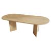 Tavolo da Pranzo Estensibile 160/200 * 90 cm, Adatto per 6-8 Persone, Tavolo da Pranzo con Angoli Arrotondati, Piano Spesso, Stile Semplice, Colore Rovere