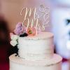 Mr & Mrs Cake Topper Wedding Cake Topper in Wood