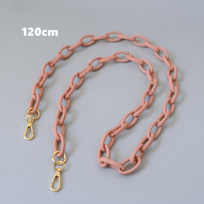 New Fashion Phone Chain Accessory Matte Candy Black Resin Phone Case Chain Frosted Strap Women Crossbody Shoulder Chains