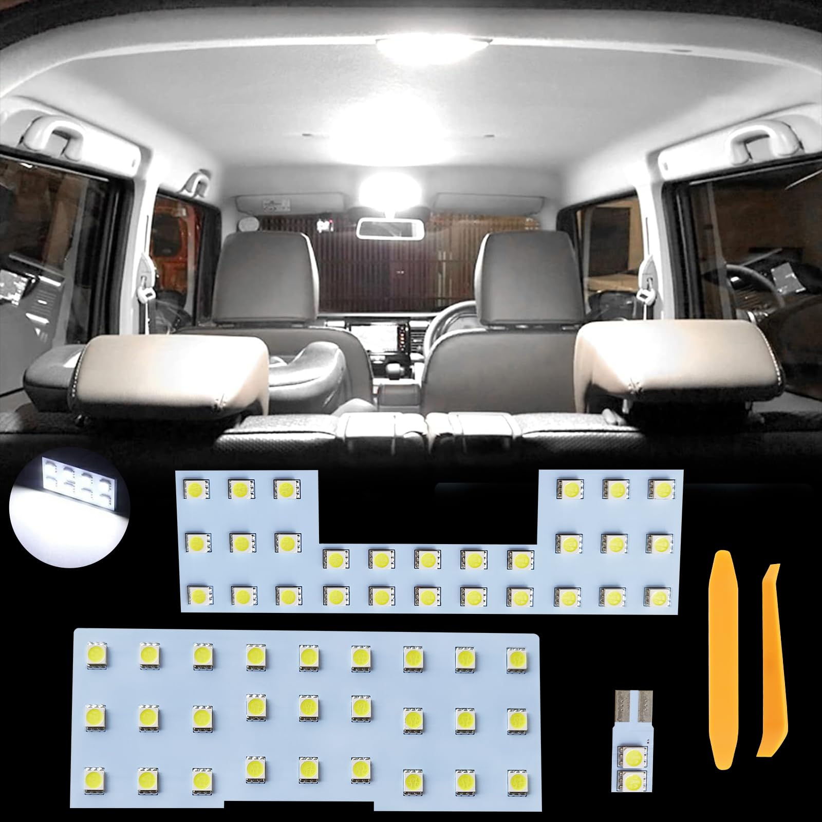 

Zealsun Custom LED Room Lamp Set for Toyota and Delica Specially Designed for Interior 6000K Custom Genuine No Modification Easy Installation Solio,