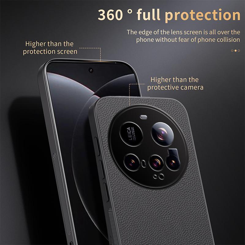 Luxury Business Leather Soft Frame Magnetic Cover For Xiaomi 15 Ultra Xiaomi15Ultra 5G Phone Cases Capa