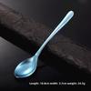 Ice Flower Crystal Heart-shaped Long Handled Stirring Coffee Spoon