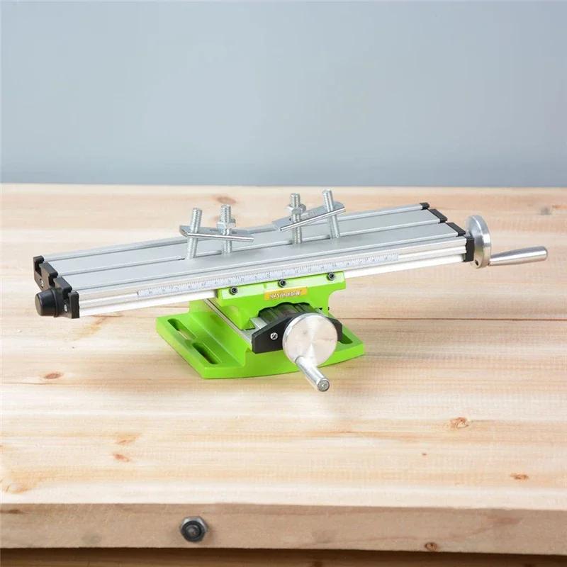 Multifunctional Cross Workbench Milling Machine Bench Drill Vise Fixture Worktable Adjust Coordinate Cross Workbench for Drill