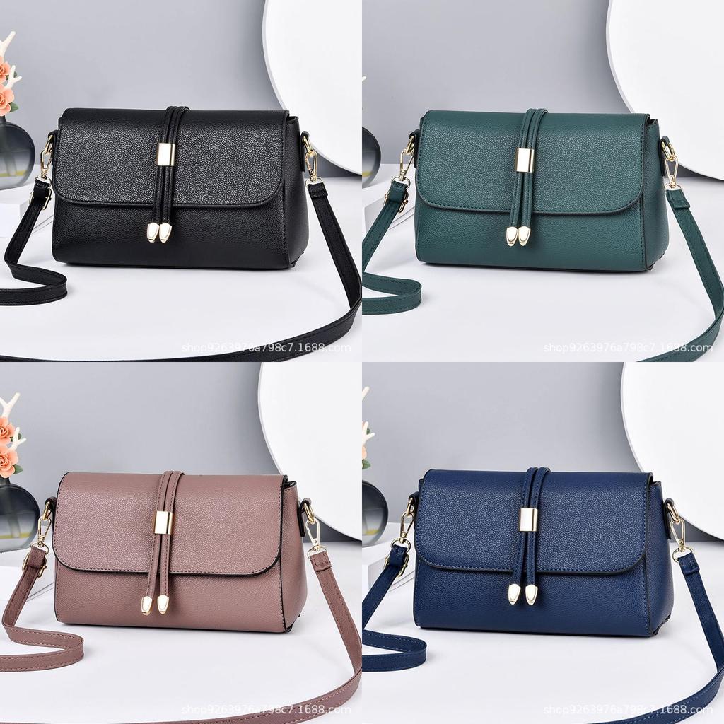 Borsa a tracolla piccola classica in PU per donna con design color block per l'uso quotidiano