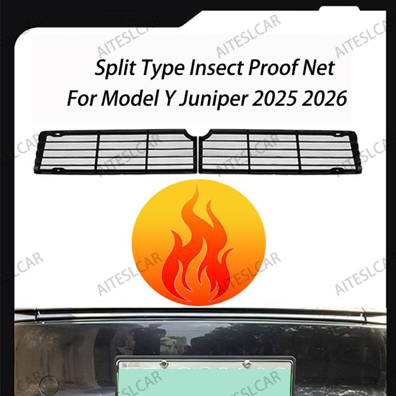 Grille Mesh Inserts For Tesla Model YL/Y Juniper 2025 2026 Front Air Inlet Vent Grille Cover Replacement Anti-insect Accessories
