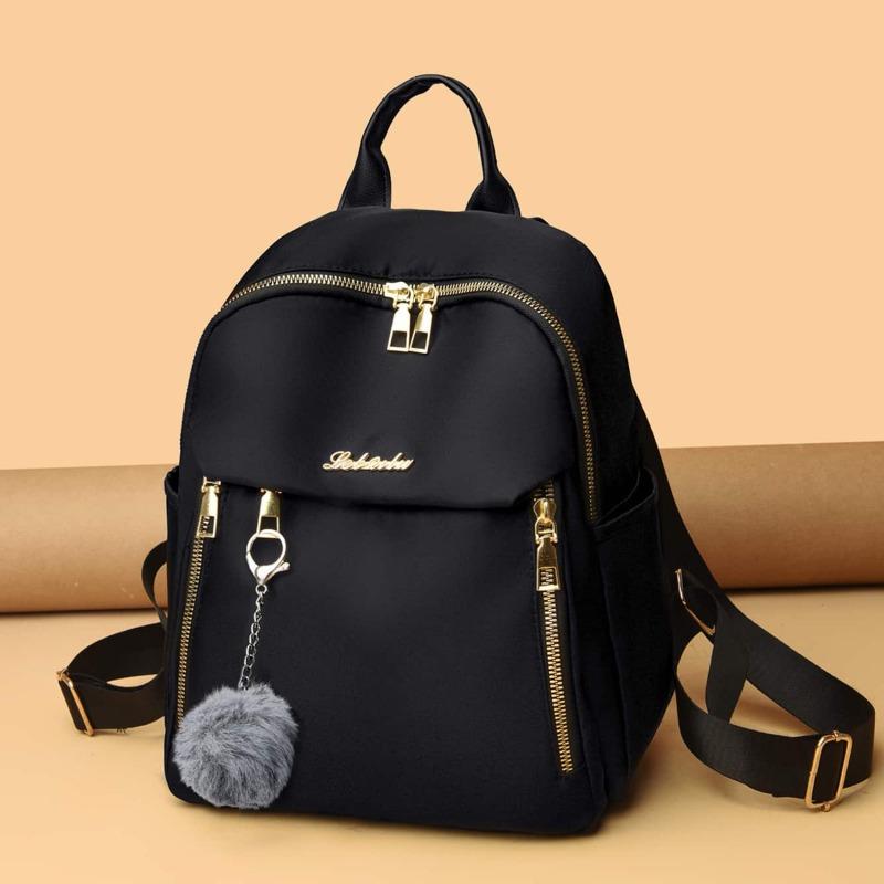 

1Pc Oxford Cloth Women Fashion Backpack Large Capacity Black Casual Travel Backpack High Quality Ladies Bag New чёрный