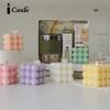 Rubik's Cube Scented Candle Premium Sense Souvenir Gift Handmade Creative Props Ornament Internet celebrity geometric modeling wax