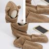 Thickened Plush Scarf Hat Gloves Earmuffs Fleece Scarves Hat Novelty Bear Ear Plush Beanie  Autumn