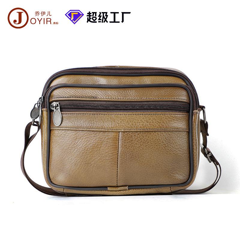 Genuine Leather Men's Bag Men's Shoulder Bag Classic Casual Shoulder Bag Men's Top Layer Cowhide Men's Crossbody Bag
