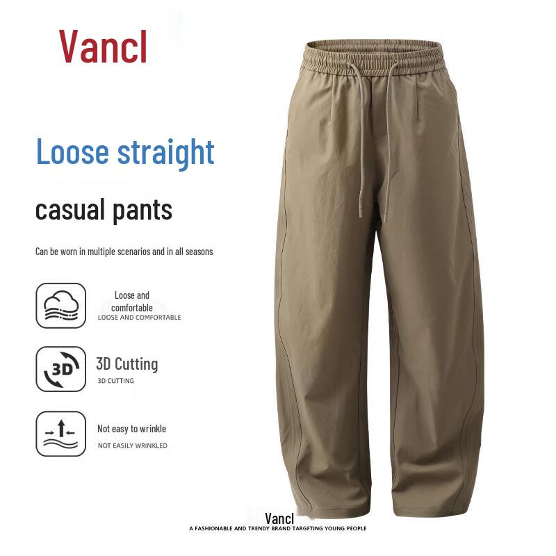 

Мужские повседневные брюки свободного кроя с прямыми штанинами VANCL XL