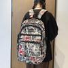 Stylish Nylon Backpack For Men And Women With Letter Design Perfect For School Travel
