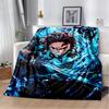 30 Style Demon S-Slayer Cartoon  Kamado Nezuko Anime Blanket,Soft Throw Blanket for Home Bedroom Bed Sofa Travel Office Kids