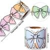 Colorful Bow Border Decorative Sticker Self-Adhesive DIY Poster Border Stickers Flower Black Board Decorative Stickers