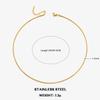 Classic Stainless Steel Round Snake Chain Choker Necklace For Women 0.9mm-2.0mm Gold Silver Color Daily Fashion Female Jewelry