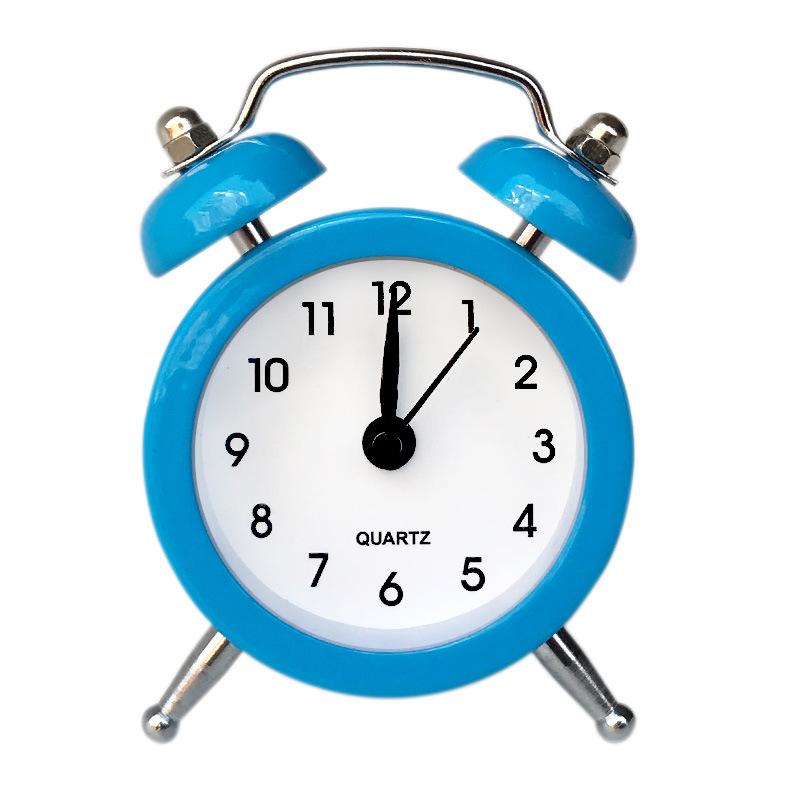 Mini Metal Alarm Clock Cute Creative Student Children's Small Alarm Clock Exchangeable Clock Face