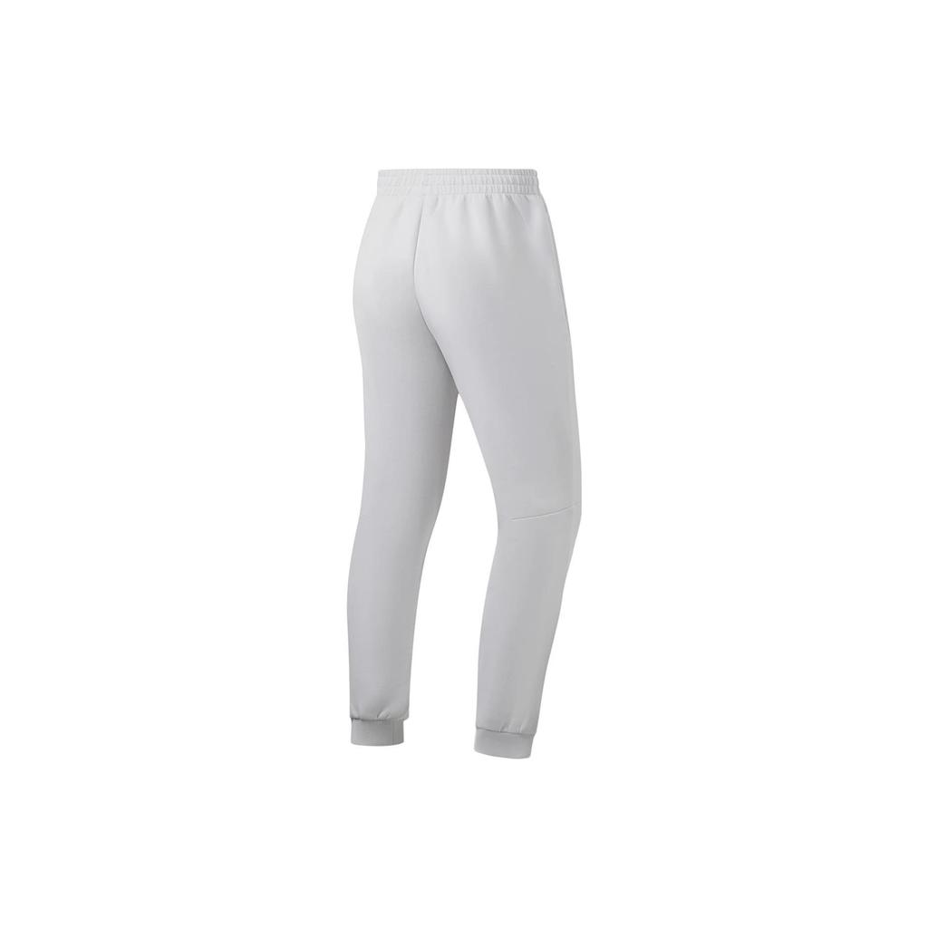 Li Ning Fitness Series Solid Color Logo Jogger Pants Men Bottoms Coin-Gray AKLT539-2